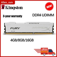 Kingston HyperX FURY DDR4 4gb 8gb 16gb DDR4 2133Mhz 2400mhz 2666mhz 3200mhz PC4 Ram Memory UDIMM 288