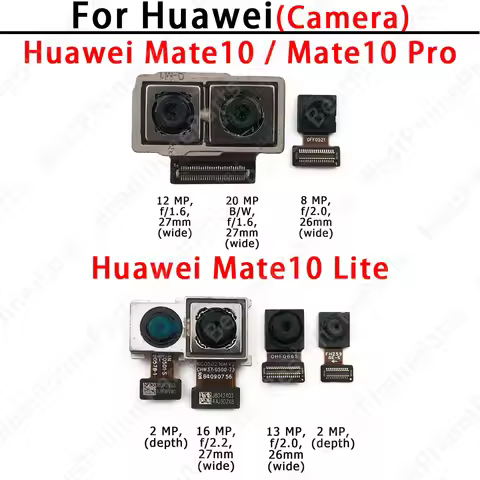 Front and Rear Back Camera For Huawei Mate 10 Pro Lite Mate10Lite Main Facing Camera Module Flex Cab