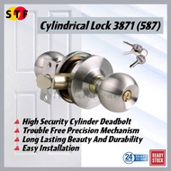 Cylindrical lock 587ss Stainless Steel Colour