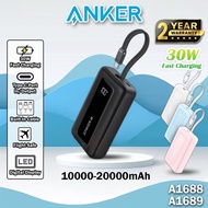 Anker Zolo Power Bank Anker A1688 10000mAh Powerbank 30W Fast Charging Powerbank A1689 20000mAh