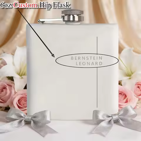 6oz Custom Bridesmaid Portable Hip Flask Flagon Stainless Steel Hip Flask Pocket Hip Flask for Alcoh