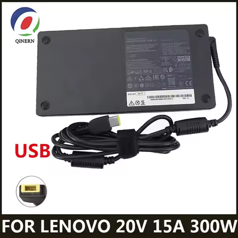 20V 15A 300W USB Laptop Adapter Charger For ThinkPad Yoga R9000P R9000K Y9000K R7000P 9000P 9000K AD