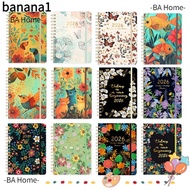 BANA 2026 Planner, Weekly and Monthly A5 Calendar 2026, Agenda Monthly Tabs Jan.2026 - Dec.2026 Coil