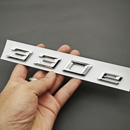 NEW 3D ABS Chrome Black Car Letters Logo 330e Rear Trunk Badge Emblem Decals For BMW 330e G20 G21 F3