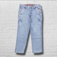 Longpants Jeans M4B Y2k Light Blue Washed Falling Slim CJ593