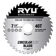 MATA CIRCULAR SAW BLADE 7" x 40T RYU CIRCULAR SAW BLADE 7x40