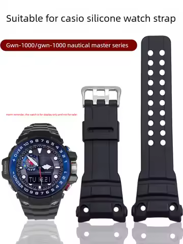 Silicone Watch Strap Is Suitable for Casio GWN-1000B/GWN-1000 Nautical Master Series Rubber Bracelet