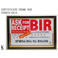 8x12 Inch Bir Wood Certificate Frame YY8203/YY8922/8315-8X12 Document Wall Decor