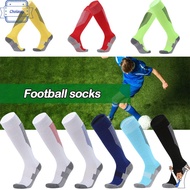 CHOLASEY ถุงเท้าฟุตบอลกันลื่นสำหรับเด็กกลางแจ้งถุงเท้ากีฬาถุงเท้าเตะฟุตบอลยาว