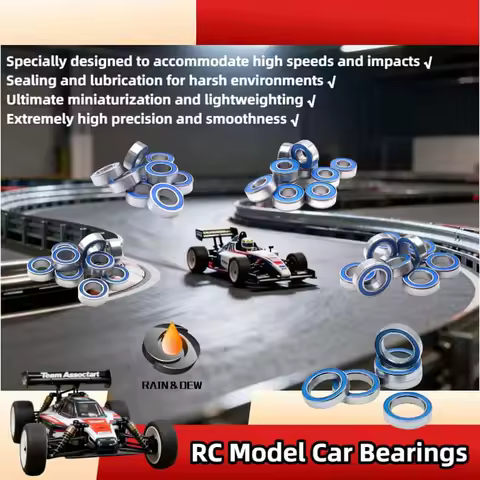 6702RS ABEC-7 Bearing 15x21x4 mm 10PCS Hobby Electric RC Car Truck 6702 RS 2RS Ball Bearings 6702-2R