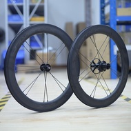 SILVEROCK SR50 Carbon Wheels 20" 451 1 1/8 Rim V Caliper Brake High Profile 50mm Jump Holes for Blas