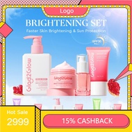 GEELAD TWO GELOW G-2-G 4IN1 Basic Skincare Set Moisturizer/Serum/Toner/Sunscreen ACNE/BRIGHTENING/DA