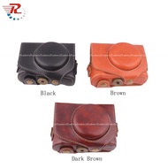 LARRY Canon G7X G7 X Pu Leather Camera Case Bag Pouch For Canon G7X G7 X With a Shoulder Strap