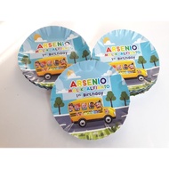 Cocomelon paper plate/cocomelon paper plate/wheels on the bus cocomelon paper plate/paper plate whee
