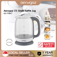 Aerogaz AZ-1709KT 1.7K Glass Kettle Jug -with LED light indicator