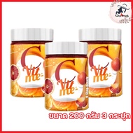 NEW C VIT ME นิว ซีวิทมี วิตามินซีชงดื่ม วิตซีส้มเลือด วิตซีสด [ขนาด 200 กรัม ] [3 กระปุก]