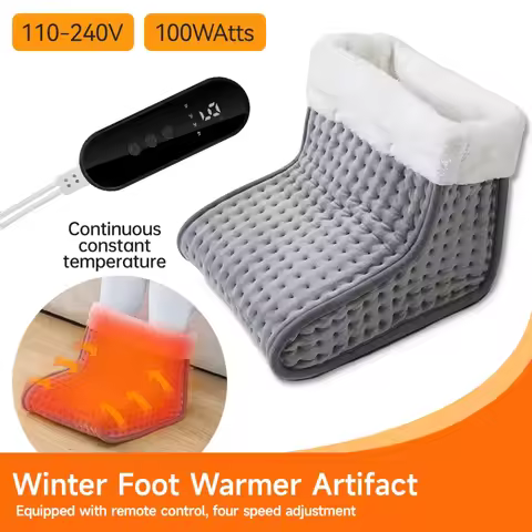 26*28*22cm Electric Heated Foot US/EU Warmers Soft Feet Heating Pad 9-gear adjustable temperature El