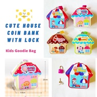 【SG Seller】Kids house coin bank with lock birthday goodie bag children's day gift 'sweethome'