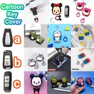 Cute Cartoon Car Key Cover Proton Remote Cover Kunci Sarung Kunci Kereta Casing Car Accessories x50 