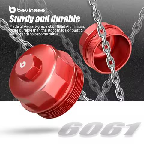 For BMW S65 V8 Engine Oil Filter Housing Caps Aluminum For BMW E90 E92 E93 M3 2007-2013 Replaces 114