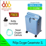 Philips Respironics Everflo Oxygen Concentrator 5L + Bottle Humidifier + Nasal Oxygen Cannula
