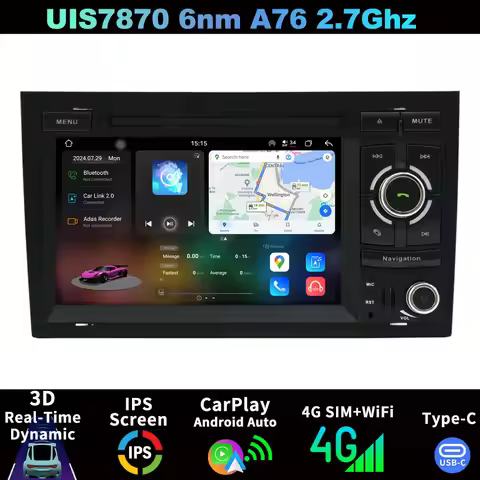 Android Car Stereo For Audi A4 B6 B7 8E 8H S4 RS4 8F B9 RNS-E SEAT Exeo 2002-2012 Radio Auto CarPlay