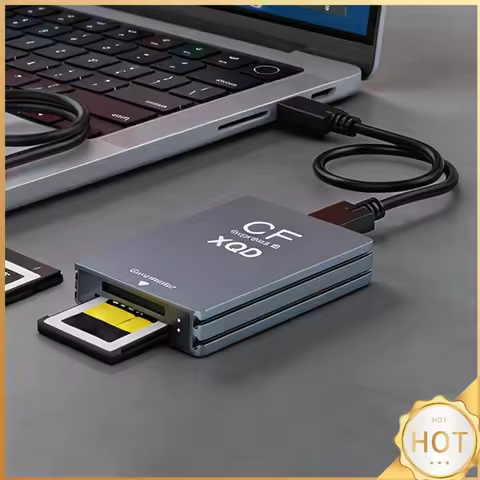 10Gbps CFexpress XQD SD Cards Reader with USB C To USB A/C CF Express Card Adapter for Professional 