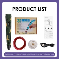 3D Printing Pen Set 3d Drawing Pen Filament 3D Doodle Printing Pen Children's Gift for 14+ years old