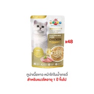 อาหารเปียกแมวโอคิโกะ OKIKO อาหารเปียกแมว ขนาด 70 กรัม 1ลัง (48ซอง)