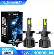 Novsight N39 หลอดไฟหน้า H4 ไฟส่องสว่างรถจักรยานยนต์ Led H11 9005 9007 สําหรับรถยนต์ Turbo Led 12V 1p
