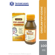 ORAFLAM PVP-IODINE ANTISEPTIC GARGLE & MOUTHWASH 100ML (EXP: 9/2025)
