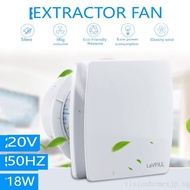 6 inch Exhaust Fan Low Noise Ventilator Fan Bathroom Kitchen Bedroom Toilet Wall Mount Silent Extractor Exhaust Fan 18W 220V