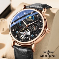 Watch men's mechanical watch fully automatic Tourbillon hollow waterproof watch tide men's multifunc