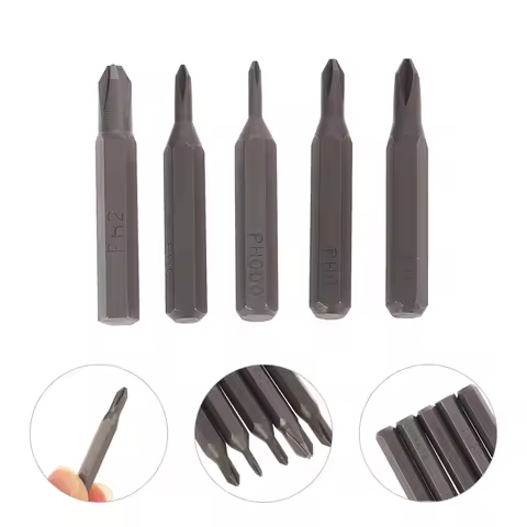 5Pcs H4×28mm Cross Screwdriver Bits Steel PH0000 PH000 PH00 PH0 PH1 PH2 4mm Hex Shank Professional S