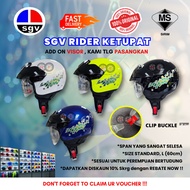 SGV RIDER KETUPAT HELMET STENG DEWASA (Topi Keledar SGV KETUPAT)-SGV Helmet Separuh Sirim Design Agv