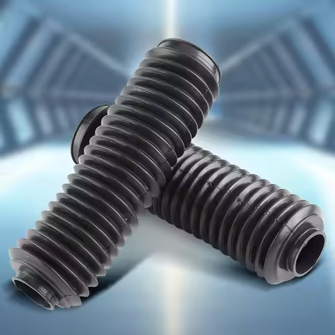 1 Pair Black Motorcycle Front Fork Tubes Boots Rubber Sleeve Shock Cover For CQR ATV Dirt Bike Fork 