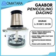 GAABOR Blender Daging Chopper Meat Grinder Sepenuhnya Otomatis Meat Grinder Chopper 2L Penggiling Da
