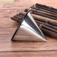 DAYDAYTO 1PC Stainless Steel Pour Over Cone Dripper Reusable Coffee Filter Cup Stand  SG