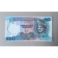 RM50 Siri 6 Old Banknote Dato Jaafar Hussien For Collection Only