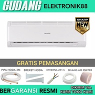 Ac Sharp 0.5pk 1/2 PK AH-A5BEY Air Conditioner +Pemasangan