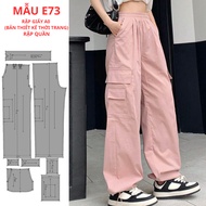 A0 PAPER SHEET FOR SEWINGERS - WOMEN'S PANTS CODE E73