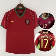 Retro 2006 Soccer Portugal jersey custom name number YQE