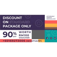 90% Discount for RM100 Voucher for Website Design and Domain