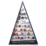 36pcs Gem Rock Specimen w/ Collection Box Geology Gem Kit Kids Education