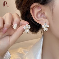 Frascati thiết kế thanh lịch opals Mặt dây chuyền hoa màu vàng Bông tai Trang sức thời trang cho phụ