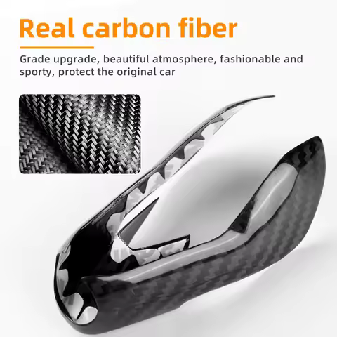 Real Carbon Fiber Gear Shift Knob Cover Car Interior Retrofitting for BMW M2 G87 M3 G80 M4 G82 G83 X