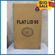 95mm PET Cup Cover【1000pcs】Wholesale Disposable Milk Tea Cup Lids Flat Lid Dome Lid Strawless Lid