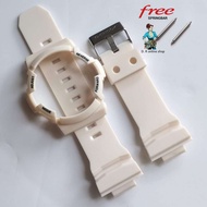 GA200 STRAP AND BEZEL REPLACEMENT GA201 GAS100 GA-200 GA-201 GAS-100 Matte White