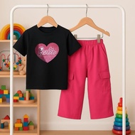 Sr-32 Viral Barbie T-Shirt Sale Cargo Pants 1-12 Years Sr-32