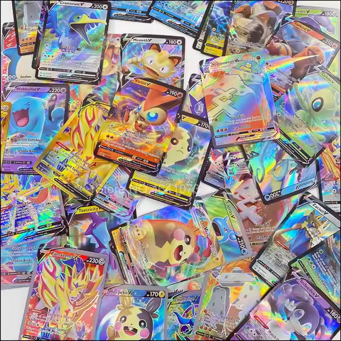 50 60 100 Pcs / Lot Pokemon Cards EX GX Vmax Mega Energy Shining Game Carte VSTAR Trading Collection